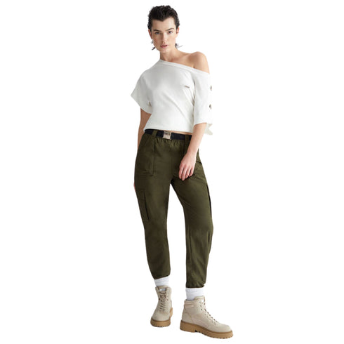 Liu Jo Maglia Maglia Donna con vele metalliche sulle maniche Avorio - Francavilla Moda